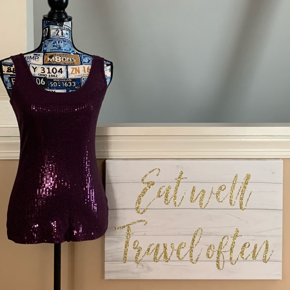Express Sequin Tank Top